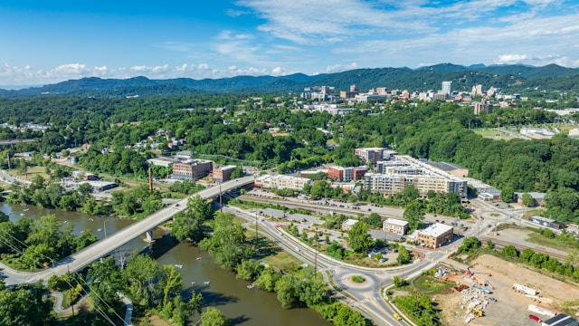 Aerial view of Asheville, North Carolina © Ricky Beron